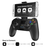 AOOKGAME Bluetooth Wireless Gamepad Mobile Game Controller Dual Wireless Connection for PUBG Call of Duty Android PC Joystick