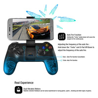 AOOKGAME Bluetooth Wireless Gamepad Mobile Game Controller Dual Wireless Connection for PUBG Call of Duty Android PC Joystick