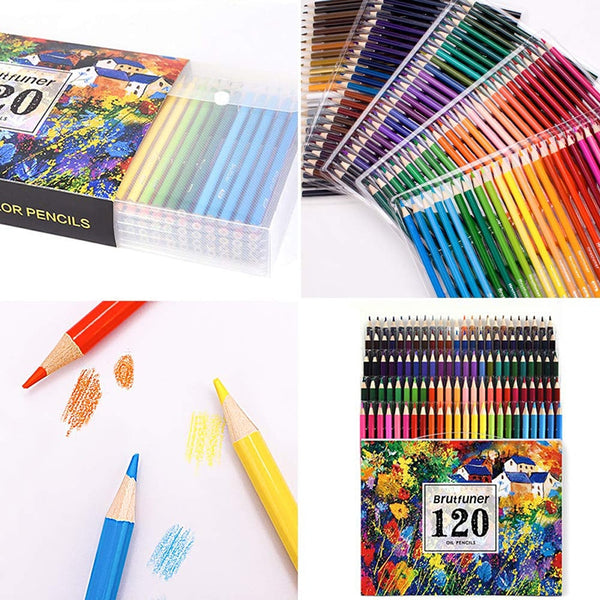 Brutfuner 120/160 Colour soft Oil Pencil Set 150 watercolor pencil Co –  AOOKMIYA