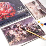 AOOKMIYA Paul Rubens Watercolor Drawing Paper Notebooks Sketchbook Coloring Book Art Supplies for Artist 16K 20 Sheets 50% Cotton 300g/m2