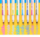 KBX 4/8/12Colors Double Line Outline Art Marker Set Glitter Liner Letter Draw Journal Diary Album Office School Art Supplies