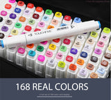 TouchFIVE Markers 60/80 Colors Manga Drawing Markers Pen Alcohol Based Dual Headed Sketch Oily marker Pen Art Supplies