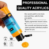 MIYA HIMI ACRYLIC PAINT BOTTLE SET, 60ml, 12colors