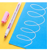 KBX 4/8/12Colors Double Line Outline Art Marker Set Glitter Liner Letter Draw Journal Diary Album Office School Art Supplies