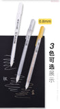 Japan Sakura 3Colors Gelly Roll Classic Highlight Pen Gel Ink Pens Bright Gold silver white Line Pen Highlight Markers Color
