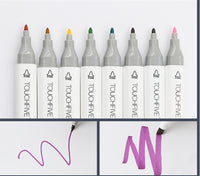 TOUCHFIVE Marker 30/40/60/80/168 Colors Art Markers Alcohol Based Maker Drawing Pen Set Manga Dual Headed Art Sketch Marker Pens