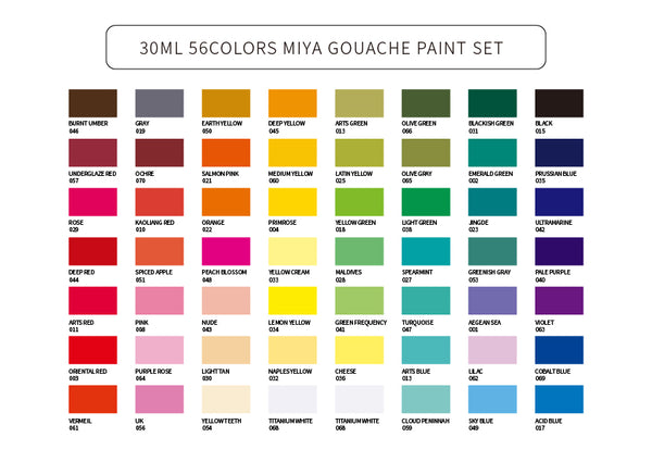Himi Gouache Paint 56 Colors Miya Jelly Gouache Paint Set 12/24 Colors  Non-toxic Safe Washable Gouache Paintings For Children - AliExpress