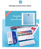 AOOKMIYA Paul Rubens Professional Solid Watercolor Paint Set 12/24/48 Color Fresh Style Metal Box Bright Watercolour Painting Pigment