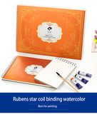 AOOKMIYA  Paul Rubens BOX Sketchbook Watercolor Paper Hand Painted Book Notepad School Supplies 50% Cotton 20 Sheets for Artist Art Supplies