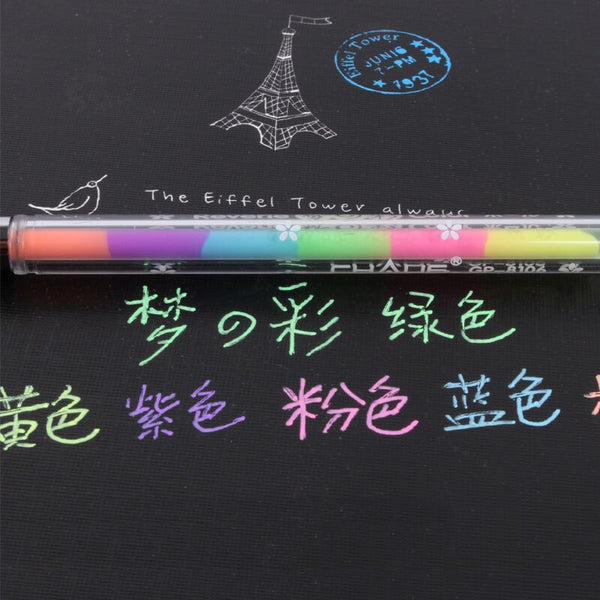 Hpory Cute Fluorescent Pens Highlighter Colorful Marker Pen Glow in the  Dark Bright DIY Highlighter Luminous Marker Pen Craft Pen for Drawing  Painting