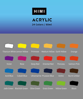 New Miya Himi 60ml 24colors Acrylic Craft Paint Set – AOOKMIYA