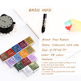Rubens single block half pot solid watercolor paint flash watercolor paint 48 colors optional painting art supplies