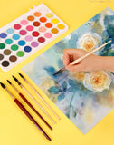 Professional Watercolor Paint Brushes Round Squirrel Hair Brush Art Painting Brushes for Artistic Watercolor Gouache Wash Mop