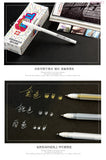 Japan Sakura 3Colors Gelly Roll Classic Highlight Pen Gel Ink Pens Bright Gold silver white Line Pen Highlight Markers Color