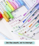 8 pcs/set Double Lines Contour Color Art Marker Pens DIY Scrapbooking Bullet Diary Graffiti Drawing Out Line Pen Stationery