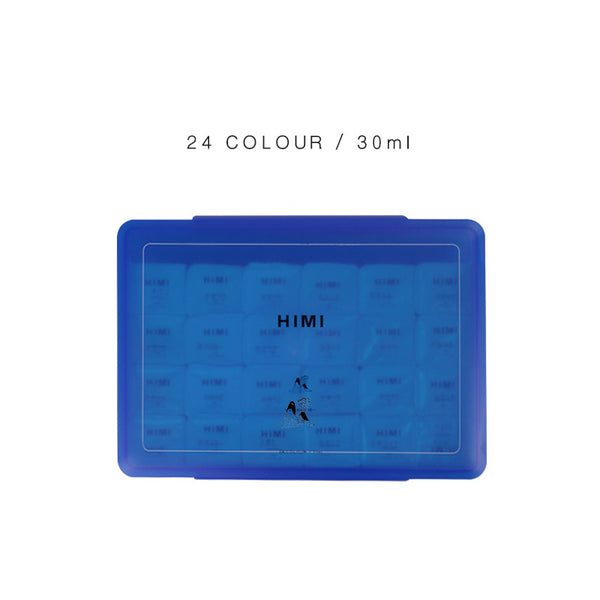 HIMI Gouache Paints Set 18/24colors 30ml Jelly Cup Non-Toxic Gouache A –  AOOKMIYA