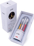 HIMI Miya Paint Brushes Set for Acrylic Watercolor Gouache Painting Fireworm Design with LEDLight for Artist Kids Adults