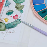 HIMI Miya Paint Brushes Set for Acrylic Watercolor Gouache Painting Fireworm Design with LEDLight for Artist Kids Adults