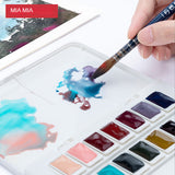 HIMI Miya Solid Watercolor Set Artist Grade Box Safe Non-toxic Washable Beginner Art Material Painting Watercolor Pigments