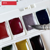 HIMI Miya Solid Watercolor Set Artist Grade Box Safe Non-toxic Washable Beginner Art Material Painting Watercolor Pigments