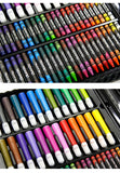 DINGYI 168 PCS Kids Gift Wooden Colored Pencil Wax Crayon and Oil Pastel Painting Brush Children Drawing Tools Set Art Supplies
