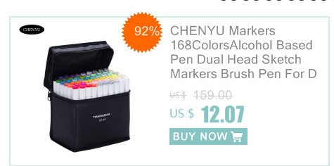 CHENYU 30/40/60/80Pcs Alcohol markers Manga Drawing Markers Pen Alcohol  Based Non Toxic Sketch Oily Twin Brush Pen Art Supplies