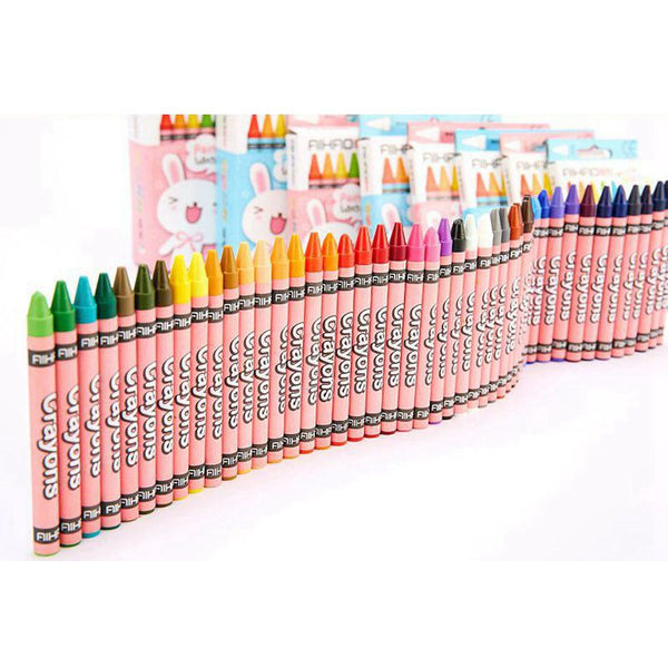 12 Color Pencils Crayons for Kids Oil Pastel Dust Free, Non-toxic, Easy To  Wash with Water Pencils - AliExpress