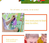 DINGYI 168 PCS Kids Gift Wooden Colored Pencil Wax Crayon and Oil Pastel Painting Brush Children Drawing Tools Set Art Supplies