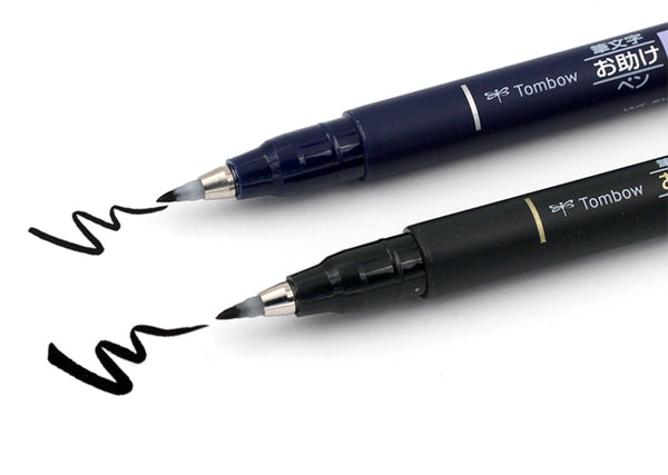 TOMBOW Calligraphy Soft Brush Pen Art Markers Black Ink Pens for Lett –  AOOKMIYA