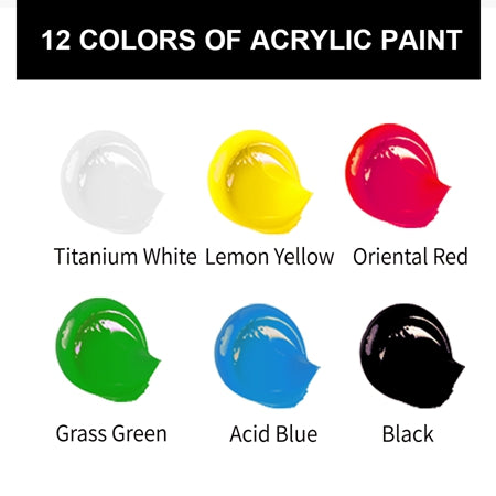 Acrylic Paints - Black - 75 ml
