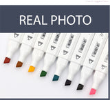 TouchFIVE Markers 60/80 Colors Manga Drawing Markers Pen Alcohol Based Dual Headed Sketch Oily marker Pen Art Supplies