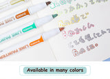 8 pcs/set Double Lines Contour Color Art Marker Pens DIY Scrapbooking Bullet Diary Graffiti Drawing Out Line Pen Stationery