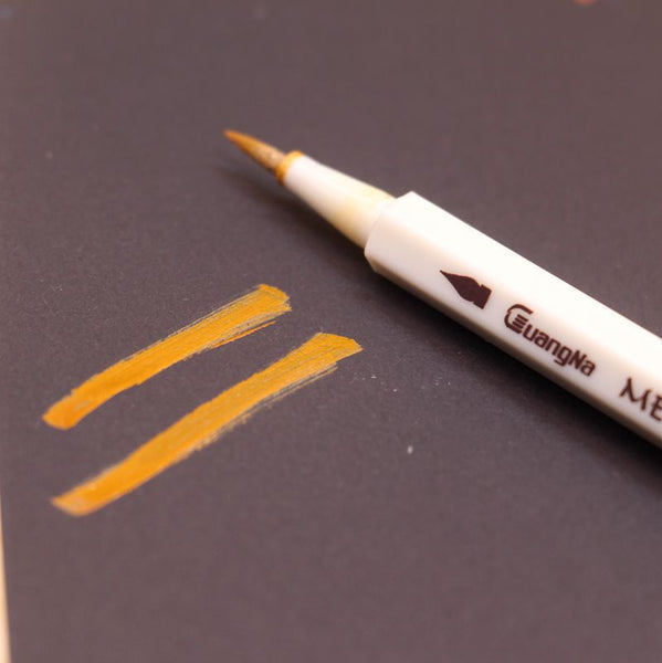 Brush Markers Scrapbooking, Metallic Marker Pens Writing