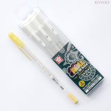 Japan Sakura 3Colors Gelly Roll Classic Highlight Pen Gel Ink Pens Bright Gold silver white Line Pen Highlight Markers Color