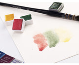 Rubens single block half pot solid watercolor paint flash watercolor paint 48 colors optional painting art supplies