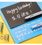 KBX 4/8/12Colors Double Line Outline Art Marker Set Glitter Liner Letter Draw Journal Diary Album Office School Art Supplies