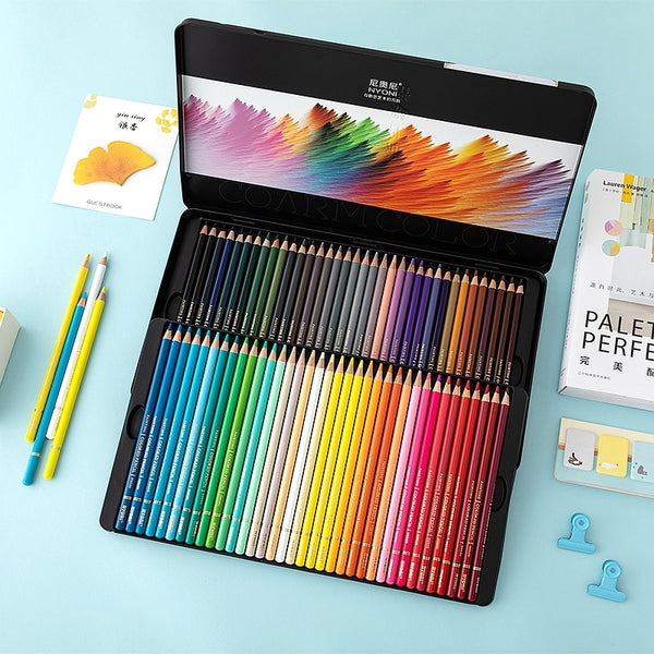 93 Piece Professional Art set,Drawing kit,Colored Pencils and Oil