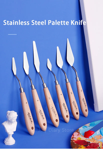 7Pcs/Set Stainless Steel Oil Painting Knives Artist Crafts Spatula