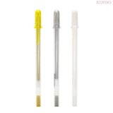 Japan Sakura 3Colors Gelly Roll Classic Highlight Pen Gel Ink Pens Bright Gold silver white Line Pen Highlight Markers Color