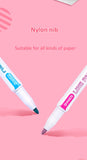 Creative three-dimensional two-color pen set two-line outline pen flashing note number pen color painting hand account pen