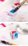 Rubens single block half pot solid watercolor paint flash watercolor paint 48 colors optional painting art supplies