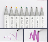 TouchFIVE Markers 60/80 Colors Manga Drawing Markers Pen Alcohol Based Dual Headed Sketch Oily marker Pen Art Supplies