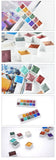 XSYOO 12/36/48 COLORS Solid Pearlescent Water Color Pigment Paints Set Glitter Watercolor Metallic Pigment Art Supplies