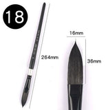 High Quality Oval Squirrel Hair Artist Watercolor Paint Brush Cat's Tongue Art Brush for Gouache Wash/Mop Painting Art Supplies