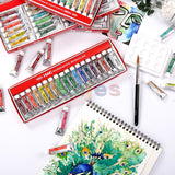 AOOKMIYA  Holbein Professional Artist 108 Color Transparent Watercolor Paint Set 5ml Tube Sub-pack, Art Gouache Paint for Student Drawing