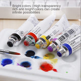 AOOKMIYA  Holbein Professional Artist 108 Color Transparent Watercolor Paint Set 5ml Tube Sub-pack, Art Gouache Paint for Student Drawing