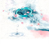 Japan Auspicious Solid Watercolor Pigment 93g Monochrome Round Porcelain Plate Packaging Professional Painting Art Supplies