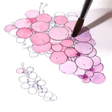 Japan Auspicious Solid Watercolor Pigment 93g Monochrome Round Porcelain Plate Packaging Professional Painting Art Supplies