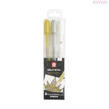 Japan Sakura 3Colors Gelly Roll Classic Highlight Pen Gel Ink Pens Bright Gold silver white Line Pen Highlight Markers Color
