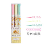 Japan Zebra  WKT7 MildLiner Light Double-headed Highlighter Marker Hook Line Pastel Soft Fluorescent Pen Round Toe/Oblique